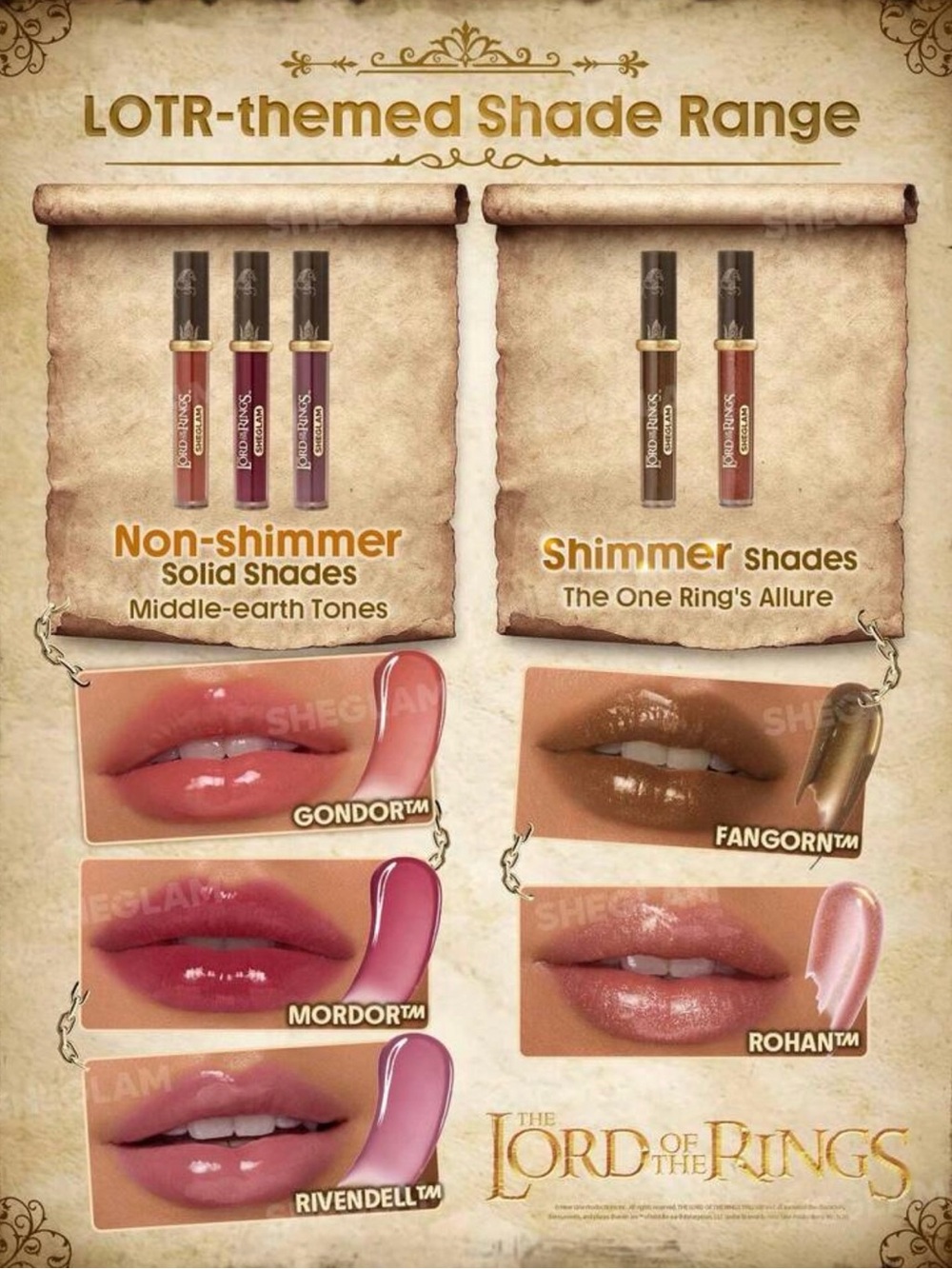 🧡New SheGlam Lord Of the Rings Makeup Collection - Picture 4 of 16